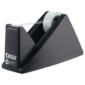 Picture 1 of Plakbandhouder Tesa eco&crystal 59045 zwart met 1 rol tape 19mmx10m