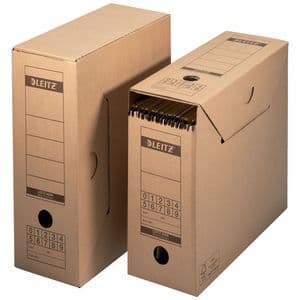 Picture 4 of Archiefdoos met deksel Leitz Premium 120x275x325mm natuurbruin