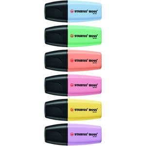 Picture 3 of Markeerstift STABILO BOSS mini pastel assorti 6 stuks