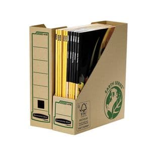Picture 1 of Tijdschriftcassette Bankers Box Earth A4 80mm bruin