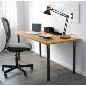 Picture 4 of Bureaulamp Unilux Baya led bamboe zwart