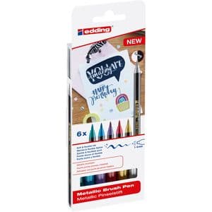 Picture 3 of Brushpen edding 1340 metallic assorti set à 6 stuks