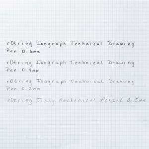 Picture 3 of Tekenset rOtring Isograph 7-delig