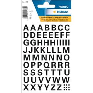 Picture 1 of Etiket HERMA 4158 10mm letters A-Z zwart