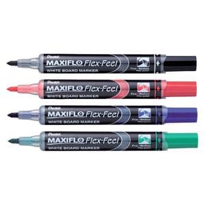 Picture 1 of Whiteboardmarker Pentel MWL5SBF Maxiflo rond 1.5-4.5mm groen