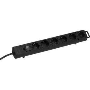Picture 3 of Stekkerdoos Brennenstuhl Comfort Plus 6vdig incl platte stekker 2m zw
