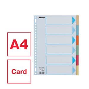Picture 4 of Tabbladen Esselte Premium A4 6-delig karton 23-rings assorti