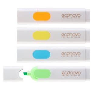 Picture 4 of Markeerstift Econovo assorti blister à 4 stuks