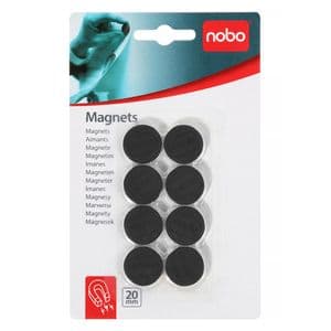 Picture 4 of Magneet Nobo 20mm zwart 8 stuks