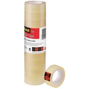 Picture 1 of Plakband Scotch 508 15mmx10m transparant 10 rollen