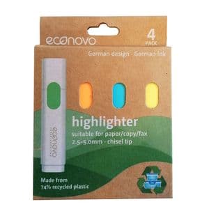 Picture 1 of Markeerstift Econovo assorti blister à 4 stuks