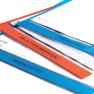 Picture 8 of Labeltape Dymo LabelManager D1 polyester 19mm zwart op transparant