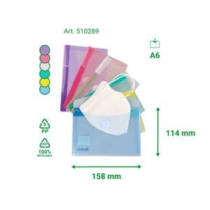 Picture 6 of Enveloptas Djois Color Collection A6 horizontaal assorti