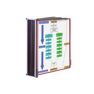 Picture 3 of Zichtpanelensysteem wand Tarifold magnetisch A4 met 10-tassen assorti