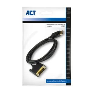 Picture 2 of Kabel ACT DisplayPort naar DVI 1.8 meter zwart