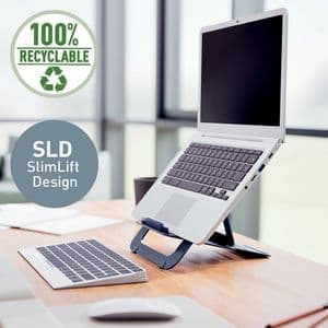 Picture 6 of Laptopstandaard Leitz Ergo Aluminium plat verstelbaar