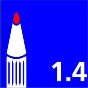 Picture 7 of Whiteboardmarker Bic Velleda 1744 rond medium assorti 4 stuks