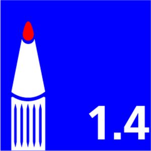 Picture 1 of Vulpotlood STABILO Easyergo HB 1.4mm rechtshandig turquoise/neon roze blister à 1 stuk