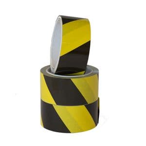 Picture 2 of Waarschuwingstape IEZZY 50mmx66m zwart/geel