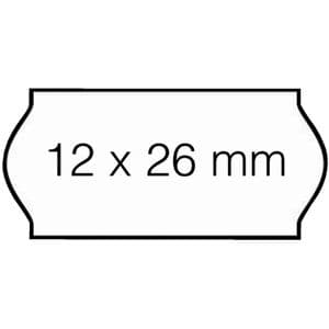 Picture 1 of Prijsetiket 12x26mm Open-Data C6 afneembaar wit