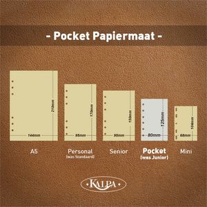 Picture 7 of Organizer Kalpa Pocket inclusief agenda 2025-2026 7dagen/2pagina's bloemenzee bruin