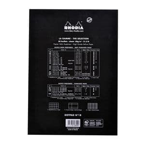 Picture 2 of Schrijfblok Rhodia A4 dots 80 vel 80gr zwart