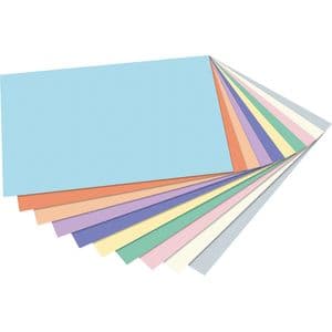 Picture 2 of Knutselpapier Folia A4 100vel 10 pastelkleuren