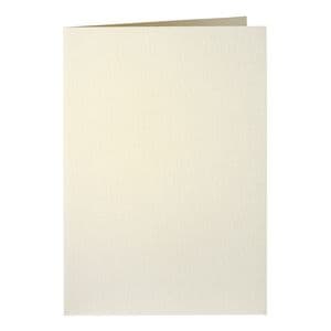 Picture 1 of Correspondentiekaart Papicolor dubbel 105x148mm metallic ivoor pak à 6 stuks