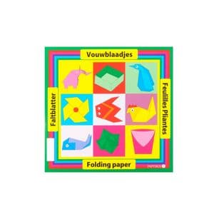 Picture 1 of Vouwblaadjes vierkant 12x12cm 65gram assorti 90 vel