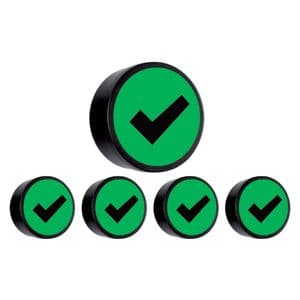 Picture 1 of Magneet check 35mm groen 5 stuks