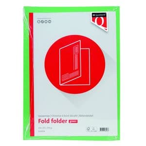 Picture 2 of Vouwmap Quantore A4 ongelijke zijde 250gr groen