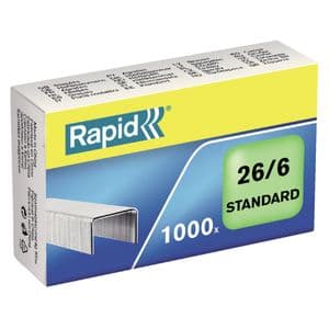 Picture 1 of Nieten Rapid 26/6 gegalvaniseerd standaard 1000 stuks