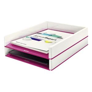 Picture 2 of Brievenbak Leitz WOW wit/roze