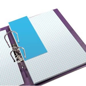 Picture 3 of Scheidingsstrook Oxford Duo 240x105mm blauw 60 stuks
