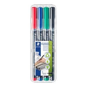 Picture 1 of Viltstift Staedtler Lumocolor 313 permanent S set à 4 stuks assorti