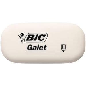 Picture 2 of Gum Bic Galet pvc vrij zacht potlood wit blister à 3 stuks