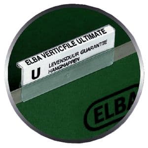 Picture 1 of Ruiterstrook tbv Elba Verticfile ruiters 65x16mm wit 10 vel