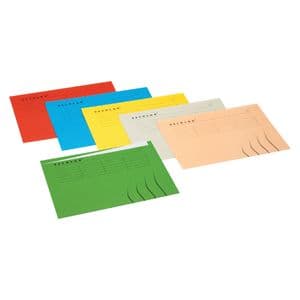 Picture 1 of Vouwmap Secolor met tabrand A4 100% gerecycled karton 250gr Groen