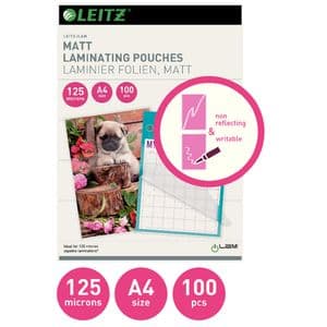 Picture 2 of Lamineerhoes Leitz iLAM A4 2x125micron EVA Mat 100stuks