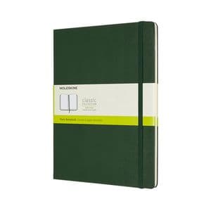 Picture 1 of Notitieboek Moleskine XL 190x250mm blanco hard cover myrtle green