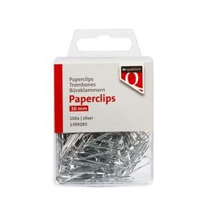 Picture 1 of Paperclip Quantore 30mm rond 100 stuks zilver