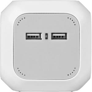 Picture 3 of Stekkerblok Brennenstuhl 4 voudig inclusief 2 USB 140cm wit/grijs