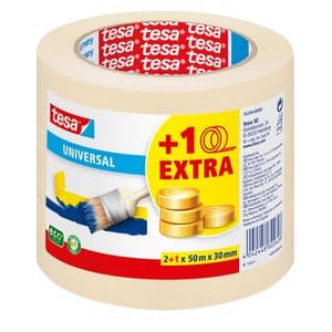 Picture 1 of Afplaktape tesa® Economy 50mx30mm geel 2+1