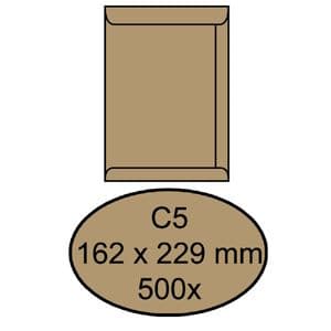 Picture 3 of Envelop Quantore akte C5 162x229mm bruinkraft 90g/m² 500 stuks