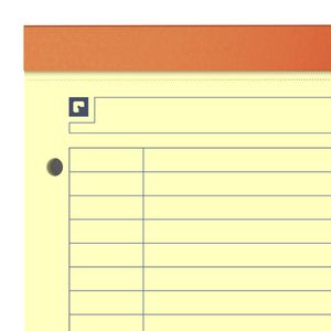 Picture 4 of Cursusblok Oxford Orange Notepad A4+ lijn 4-gaats 160 pagina's 80gr oranje