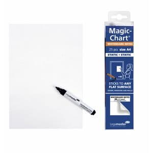 Picture 1 of Magic-chart notes Legamaster whiteboard 20x30cm wit 25 vel