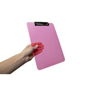 Picture 3 of Klembord MAUL A4 staand transparant PS neon roze
