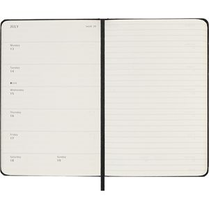 Picture 3 of Agenda 2025/2026 Moleskine 18M Planner Weekly 7dagen/1pagina pocket hc black