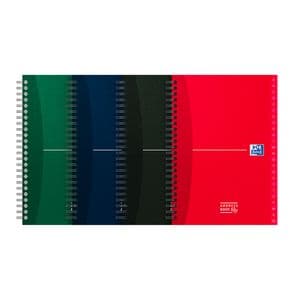 Picture 1 of Adresboek Oxford Office Essentials A5 72vel dubbelspiraal assorti