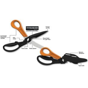 Picture 5 of Schaar Fiskars Cuts+More Titanium multifunctioneel zwart